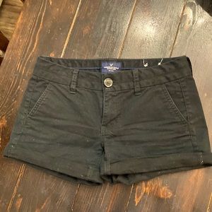Black American Eagle Rolled cuff shorts size 0